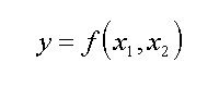 y=f(x1,x2)